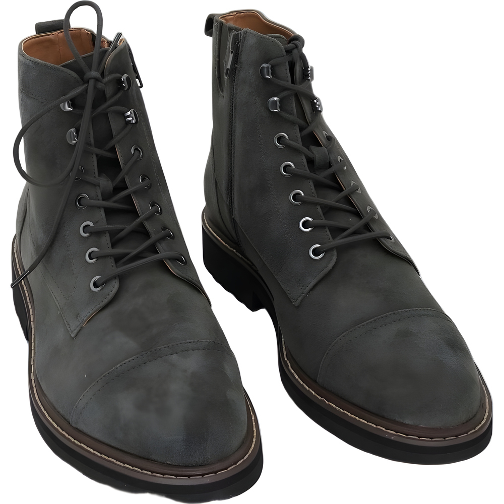 Vionic Mens Livermore Oxford Boot Dark Khaki Suede Size 10M